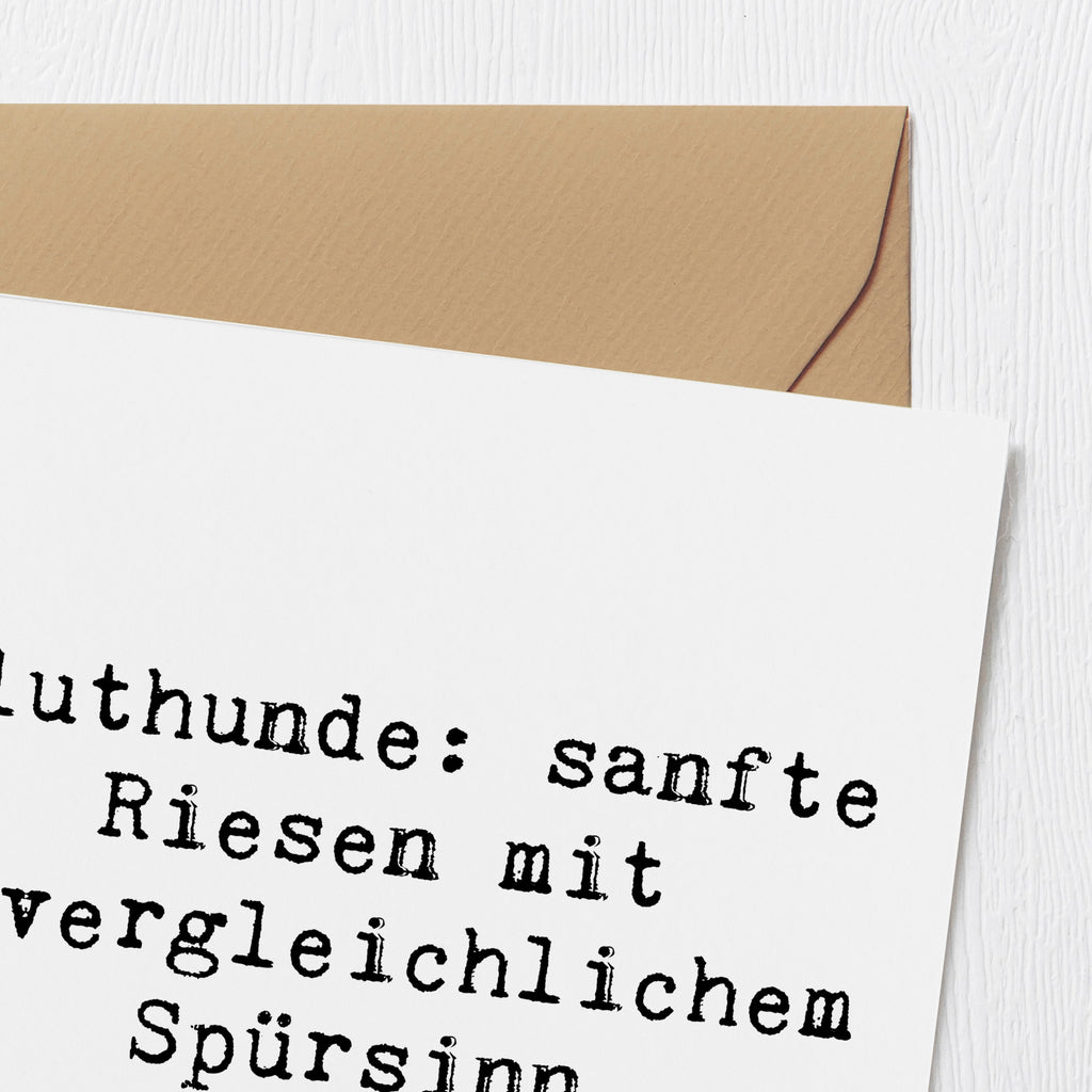 Deluxe Karte Spruch Bluthunde Karte, Grußkarte, Klappkarte, Einladungskarte, Glückwunschkarte, Hochzeitskarte, Geburtstagskarte, Hochwertige Grußkarte, Hochwertige Klappkarte, Hund, Hunderasse, Rassehund, Hundebesitzer, Geschenk, Tierfreund, Schenken, Welpe