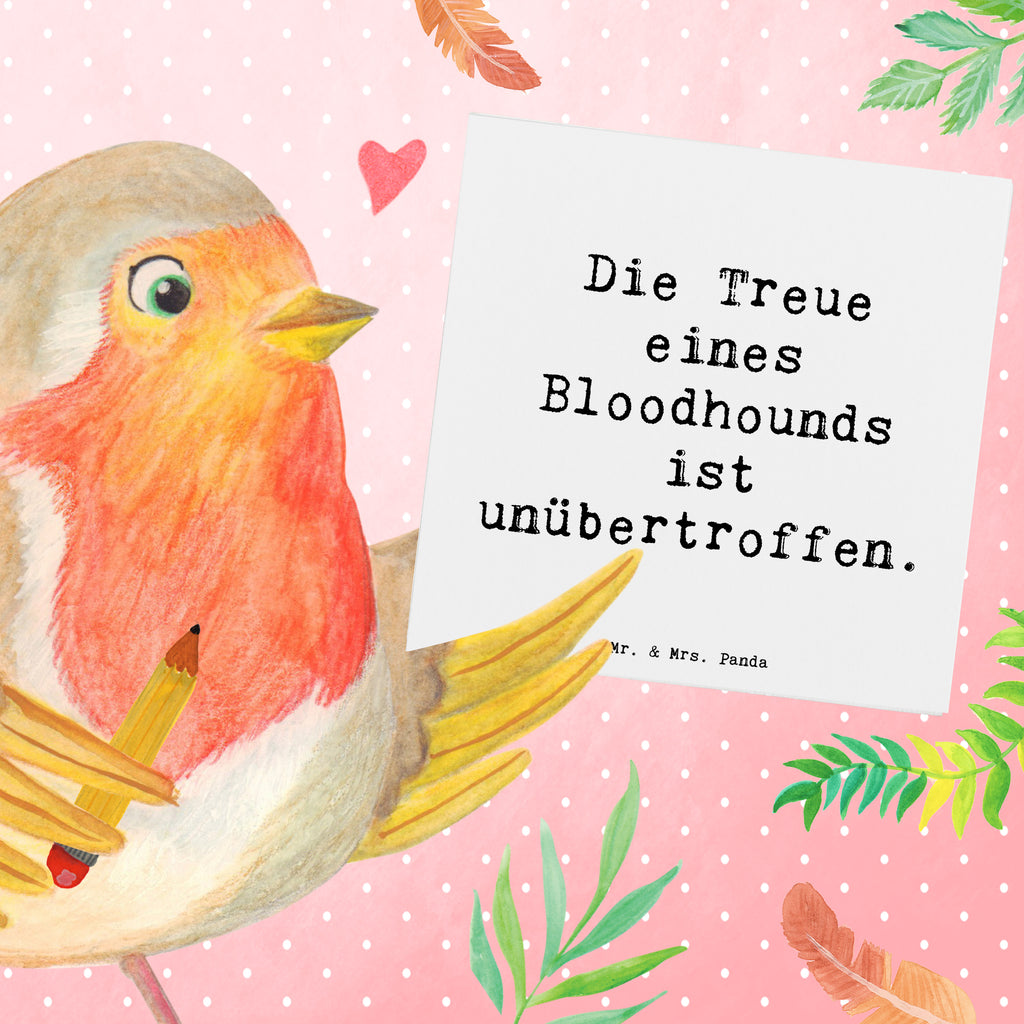 Deluxe Karte Spruch Bloodhound Treue Karte, Grußkarte, Klappkarte, Einladungskarte, Glückwunschkarte, Hochzeitskarte, Geburtstagskarte, Hochwertige Grußkarte, Hochwertige Klappkarte, Hund, Hunderasse, Rassehund, Hundebesitzer, Geschenk, Tierfreund, Schenken, Welpe