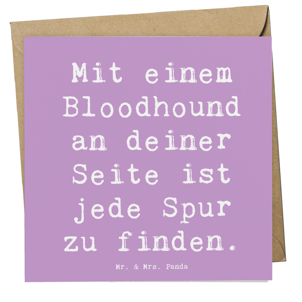 Deluxe Karte Spruch Bloodhound Spur Karte, Grußkarte, Klappkarte, Einladungskarte, Glückwunschkarte, Hochzeitskarte, Geburtstagskarte, Hochwertige Grußkarte, Hochwertige Klappkarte, Hund, Hunderasse, Rassehund, Hundebesitzer, Geschenk, Tierfreund, Schenken, Welpe