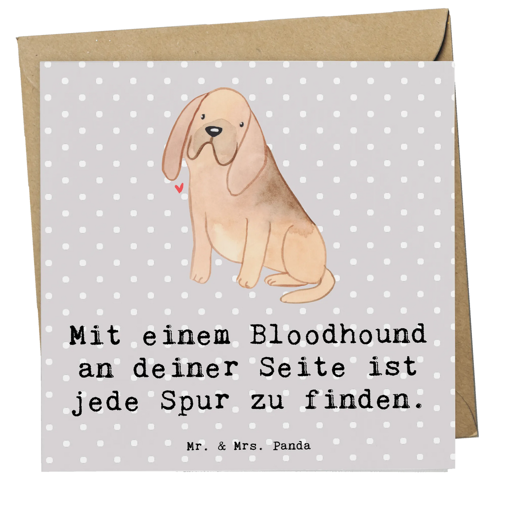 Deluxe Karte Bloodhound Spur Karte, Grußkarte, Klappkarte, Einladungskarte, Glückwunschkarte, Hochzeitskarte, Geburtstagskarte, Hochwertige Grußkarte, Hochwertige Klappkarte, Hund, Hunderasse, Rassehund, Hundebesitzer, Geschenk, Tierfreund, Schenken, Welpe