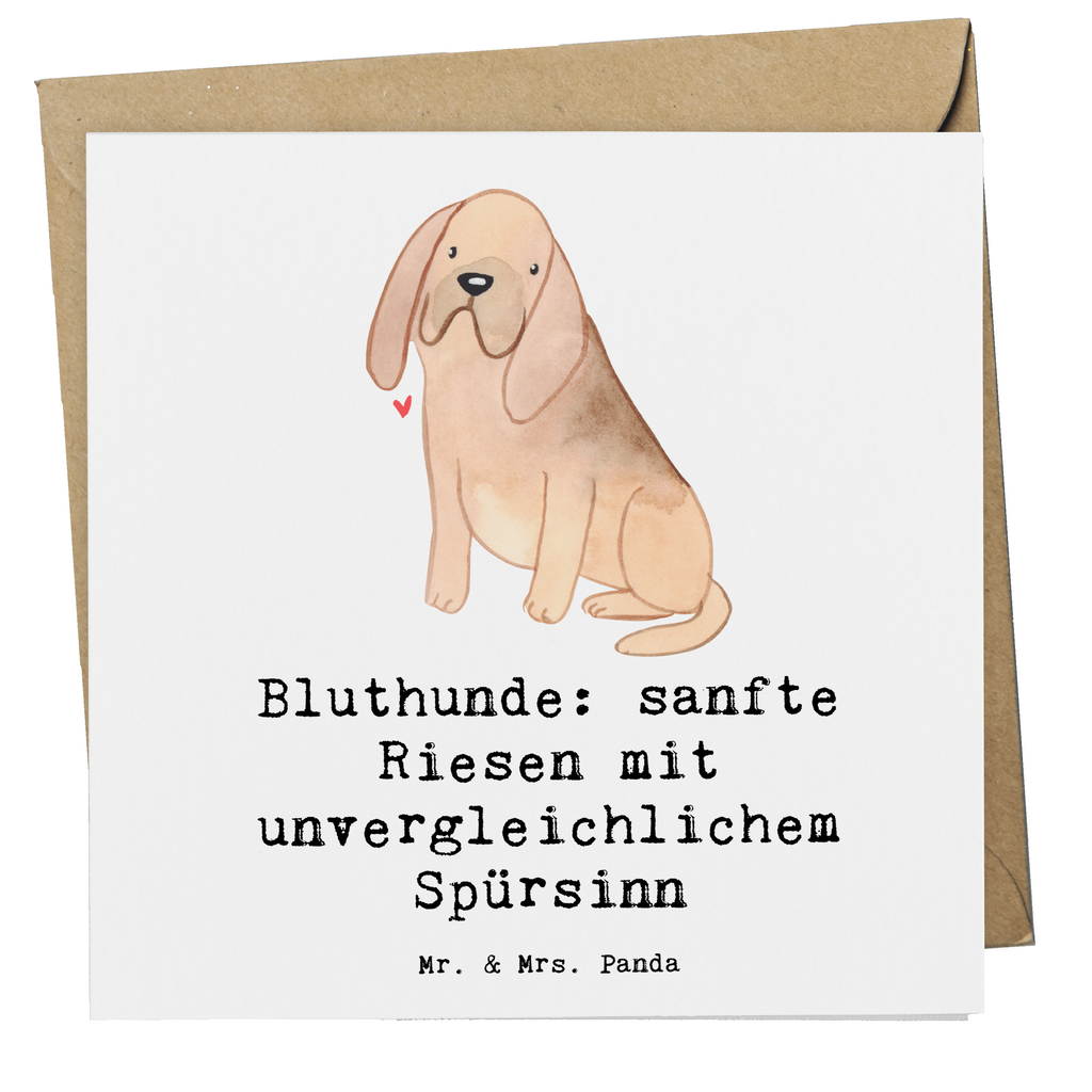 Deluxe Karte Bluthunde Karte, Grußkarte, Klappkarte, Einladungskarte, Glückwunschkarte, Hochzeitskarte, Geburtstagskarte, Hochwertige Grußkarte, Hochwertige Klappkarte, Hund, Hunderasse, Rassehund, Hundebesitzer, Geschenk, Tierfreund, Schenken, Welpe