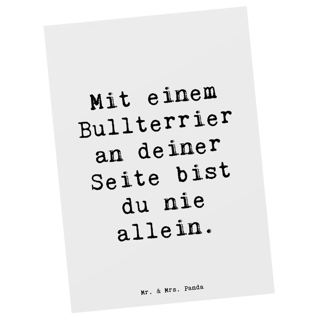 Postkarte Spruch Bullterrier Begleiter Postkarte, Karte, Geschenkkarte, Grußkarte, Einladung, Ansichtskarte, Geburtstagskarte, Einladungskarte, Dankeskarte, Ansichtskarten, Einladung Geburtstag, Einladungskarten Geburtstag, Hund, Hunderasse, Rassehund, Hundebesitzer, Geschenk, Tierfreund, Schenken, Welpe