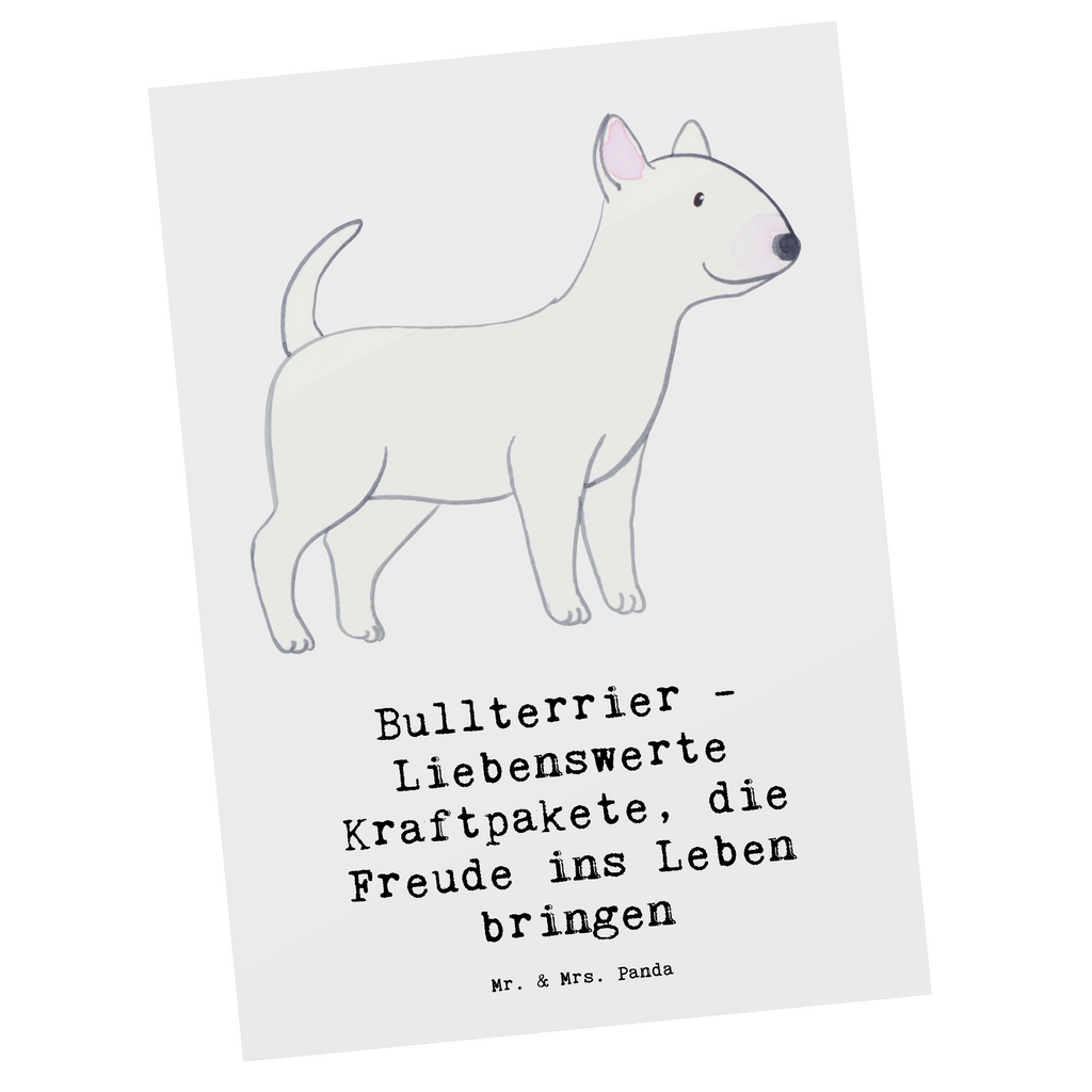 Postkarte Bullterrier Kraftpaket Postkarte, Karte, Geschenkkarte, Grußkarte, Einladung, Ansichtskarte, Geburtstagskarte, Einladungskarte, Dankeskarte, Ansichtskarten, Einladung Geburtstag, Einladungskarten Geburtstag, Hund, Hunderasse, Rassehund, Hundebesitzer, Geschenk, Tierfreund, Schenken, Welpe