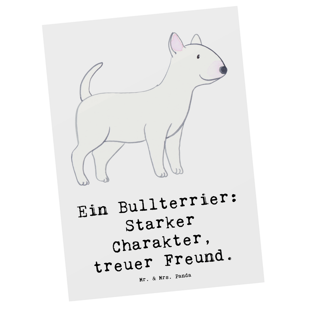 Postkarte Bullterrier Freund Postkarte, Karte, Geschenkkarte, Grußkarte, Einladung, Ansichtskarte, Geburtstagskarte, Einladungskarte, Dankeskarte, Ansichtskarten, Einladung Geburtstag, Einladungskarten Geburtstag, Hund, Hunderasse, Rassehund, Hundebesitzer, Geschenk, Tierfreund, Schenken, Welpe