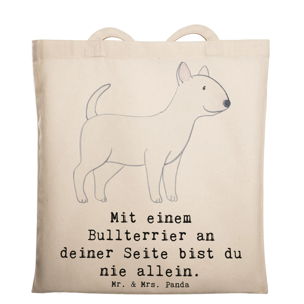 Tragetasche Bullterrier Begleiter Beuteltasche, Beutel, Einkaufstasche, Jutebeutel, Stoffbeutel, Tasche, Shopper, Umhängetasche, Strandtasche, Schultertasche, Stofftasche, Tragetasche, Badetasche, Jutetasche, Einkaufstüte, Laptoptasche, Hund, Hunderasse, Rassehund, Hundebesitzer, Geschenk, Tierfreund, Schenken, Welpe