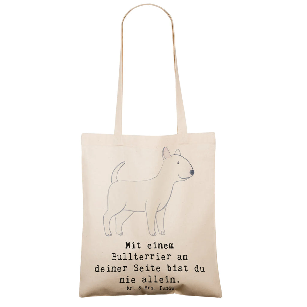 Tragetasche Bullterrier Begleiter Beuteltasche, Beutel, Einkaufstasche, Jutebeutel, Stoffbeutel, Tasche, Shopper, Umhängetasche, Strandtasche, Schultertasche, Stofftasche, Tragetasche, Badetasche, Jutetasche, Einkaufstüte, Laptoptasche, Hund, Hunderasse, Rassehund, Hundebesitzer, Geschenk, Tierfreund, Schenken, Welpe