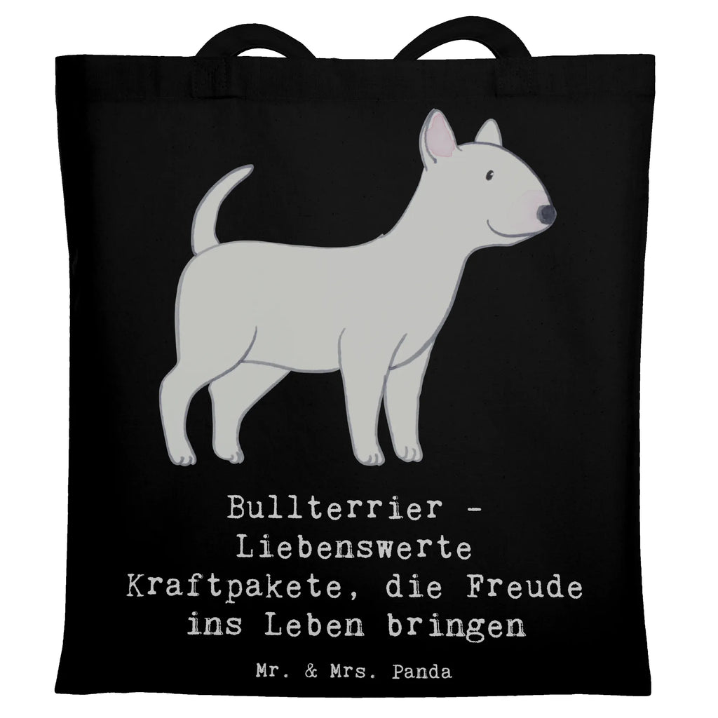 Tragetasche Bullterrier Kraftpaket Beuteltasche, Beutel, Einkaufstasche, Jutebeutel, Stoffbeutel, Tasche, Shopper, Umhängetasche, Strandtasche, Schultertasche, Stofftasche, Tragetasche, Badetasche, Jutetasche, Einkaufstüte, Laptoptasche, Hund, Hunderasse, Rassehund, Hundebesitzer, Geschenk, Tierfreund, Schenken, Welpe