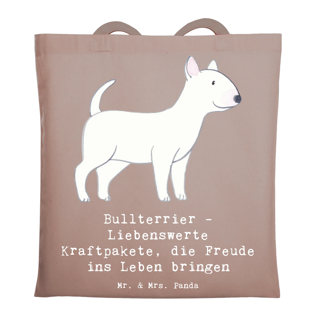 Tragetasche Bullterrier Kraftpaket Beuteltasche, Beutel, Einkaufstasche, Jutebeutel, Stoffbeutel, Tasche, Shopper, Umhängetasche, Strandtasche, Schultertasche, Stofftasche, Tragetasche, Badetasche, Jutetasche, Einkaufstüte, Laptoptasche, Hund, Hunderasse, Rassehund, Hundebesitzer, Geschenk, Tierfreund, Schenken, Welpe