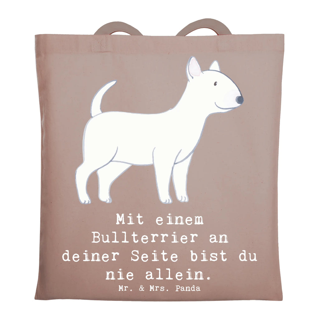 Tragetasche Bullterrier Begleiter Beuteltasche, Beutel, Einkaufstasche, Jutebeutel, Stoffbeutel, Tasche, Shopper, Umhängetasche, Strandtasche, Schultertasche, Stofftasche, Tragetasche, Badetasche, Jutetasche, Einkaufstüte, Laptoptasche, Hund, Hunderasse, Rassehund, Hundebesitzer, Geschenk, Tierfreund, Schenken, Welpe