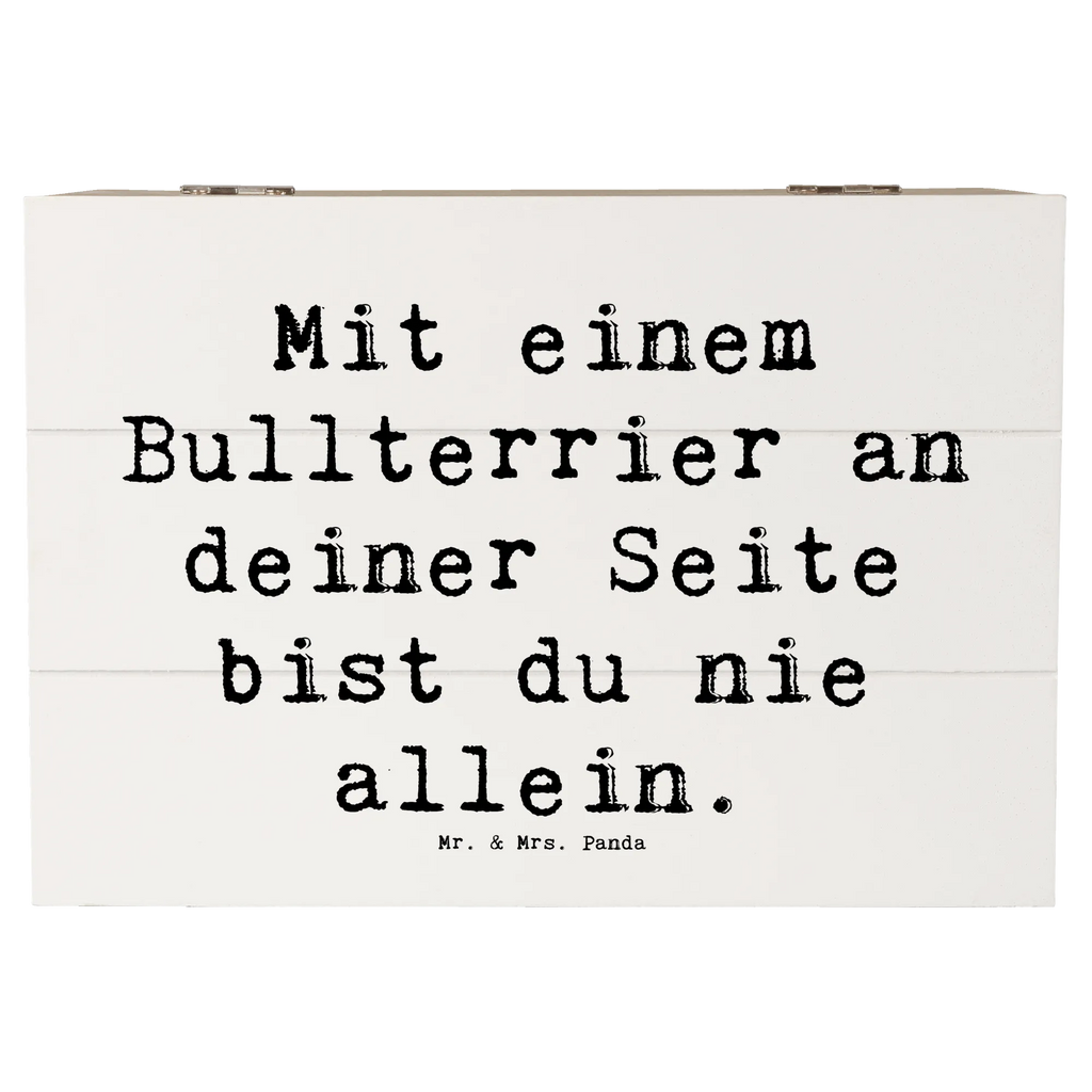 Holzkiste Spruch Bullterrier Begleiter Holzkiste, Kiste, Schatzkiste, Truhe, Schatulle, XXL, Erinnerungsbox, Erinnerungskiste, Dekokiste, Aufbewahrungsbox, Geschenkbox, Geschenkdose, Hund, Hunderasse, Rassehund, Hundebesitzer, Geschenk, Tierfreund, Schenken, Welpe