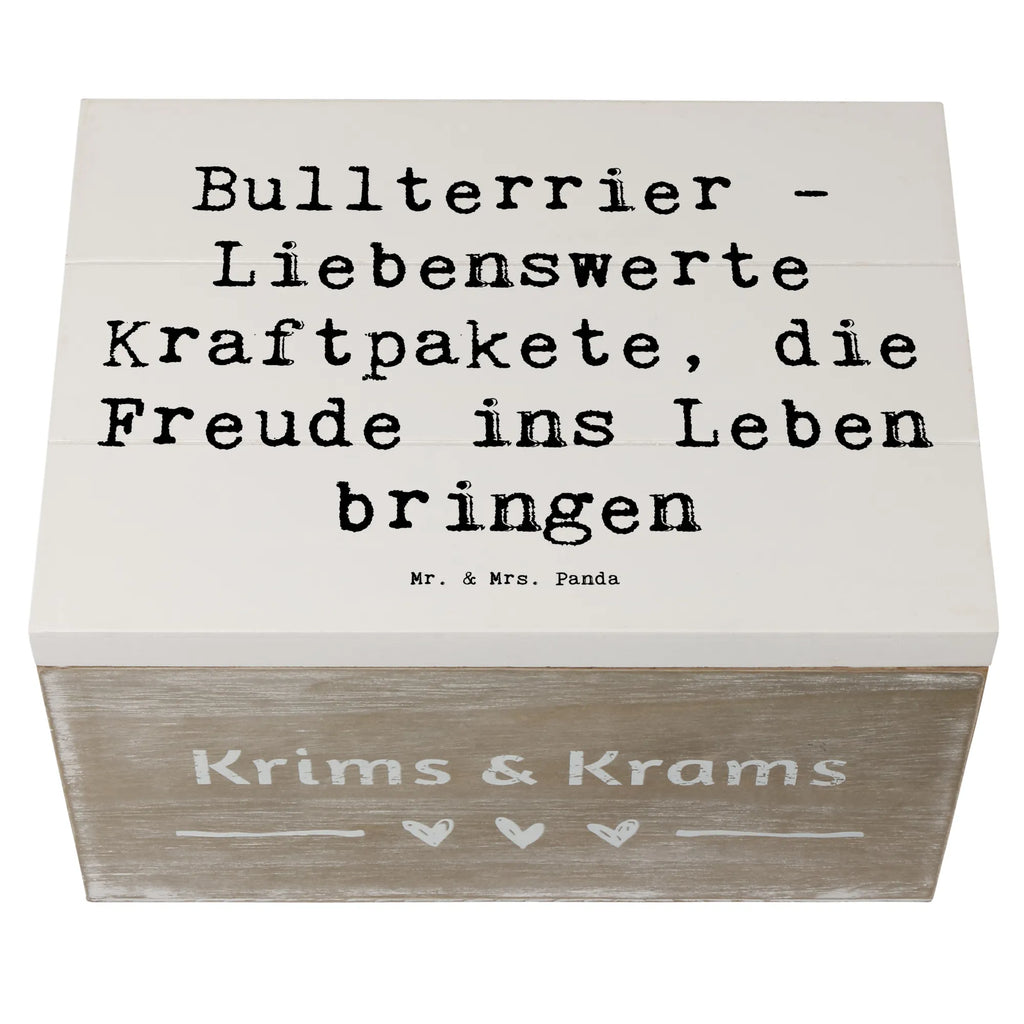 Holzkiste Spruch Bullterrier Kraftpaket Holzkiste, Kiste, Schatzkiste, Truhe, Schatulle, XXL, Erinnerungsbox, Erinnerungskiste, Dekokiste, Aufbewahrungsbox, Geschenkbox, Geschenkdose, Hund, Hunderasse, Rassehund, Hundebesitzer, Geschenk, Tierfreund, Schenken, Welpe