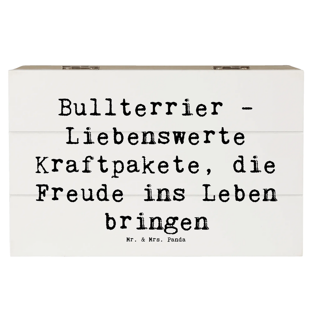 Holzkiste Spruch Bullterrier Kraftpaket Holzkiste, Kiste, Schatzkiste, Truhe, Schatulle, XXL, Erinnerungsbox, Erinnerungskiste, Dekokiste, Aufbewahrungsbox, Geschenkbox, Geschenkdose, Hund, Hunderasse, Rassehund, Hundebesitzer, Geschenk, Tierfreund, Schenken, Welpe