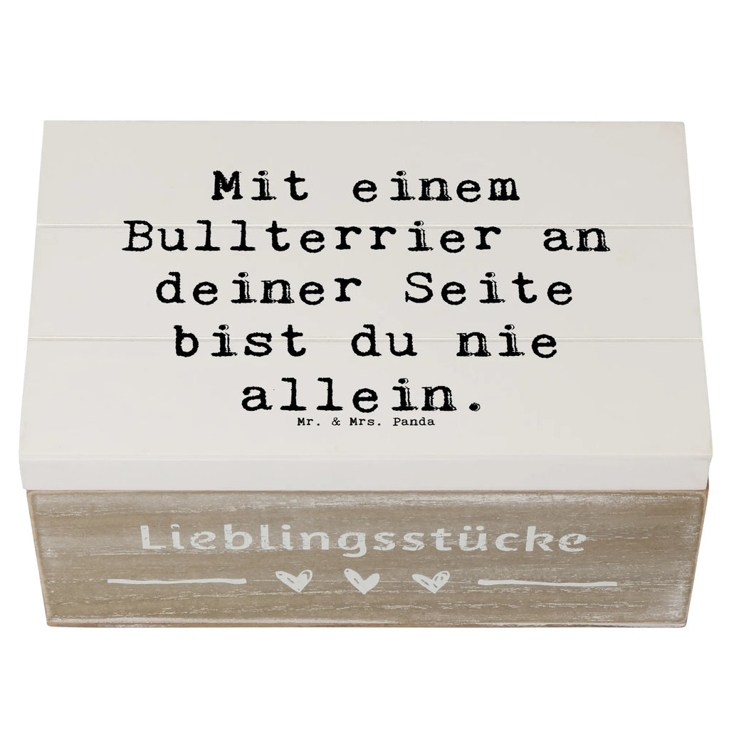 Holzkiste Spruch Bullterrier Begleiter Holzkiste, Kiste, Schatzkiste, Truhe, Schatulle, XXL, Erinnerungsbox, Erinnerungskiste, Dekokiste, Aufbewahrungsbox, Geschenkbox, Geschenkdose, Hund, Hunderasse, Rassehund, Hundebesitzer, Geschenk, Tierfreund, Schenken, Welpe