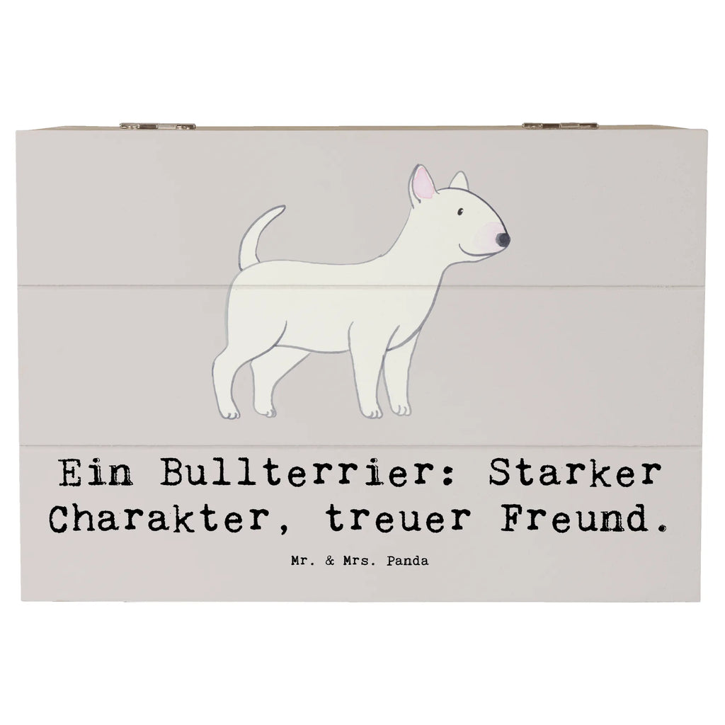 Holzkiste Bullterrier Freund Holzkiste, Kiste, Schatzkiste, Truhe, Schatulle, XXL, Erinnerungsbox, Erinnerungskiste, Dekokiste, Aufbewahrungsbox, Geschenkbox, Geschenkdose, Hund, Hunderasse, Rassehund, Hundebesitzer, Geschenk, Tierfreund, Schenken, Welpe