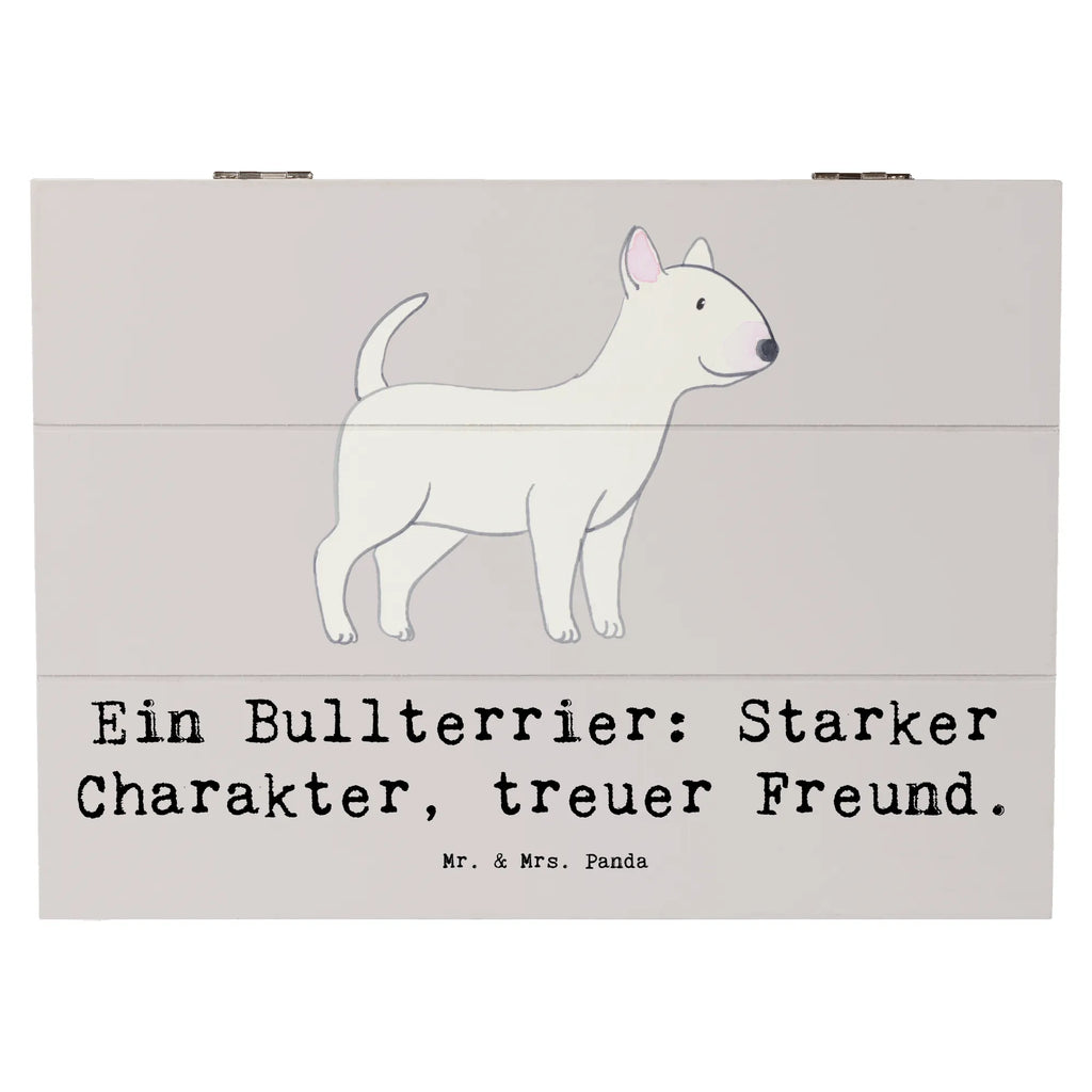 Holzkiste Bullterrier Freund Holzkiste, Kiste, Schatzkiste, Truhe, Schatulle, XXL, Erinnerungsbox, Erinnerungskiste, Dekokiste, Aufbewahrungsbox, Geschenkbox, Geschenkdose, Hund, Hunderasse, Rassehund, Hundebesitzer, Geschenk, Tierfreund, Schenken, Welpe