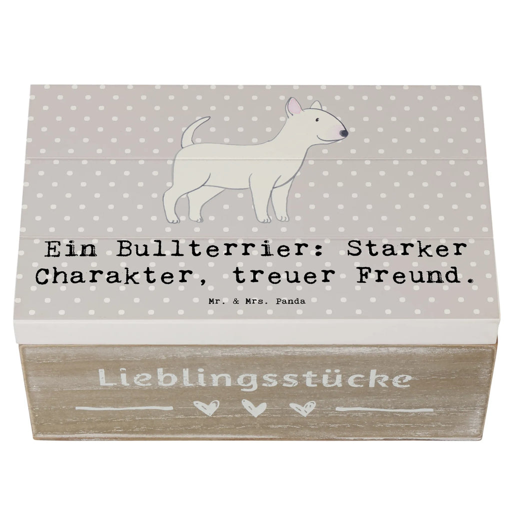 Holzkiste Bullterrier Freund Holzkiste, Kiste, Schatzkiste, Truhe, Schatulle, XXL, Erinnerungsbox, Erinnerungskiste, Dekokiste, Aufbewahrungsbox, Geschenkbox, Geschenkdose, Hund, Hunderasse, Rassehund, Hundebesitzer, Geschenk, Tierfreund, Schenken, Welpe