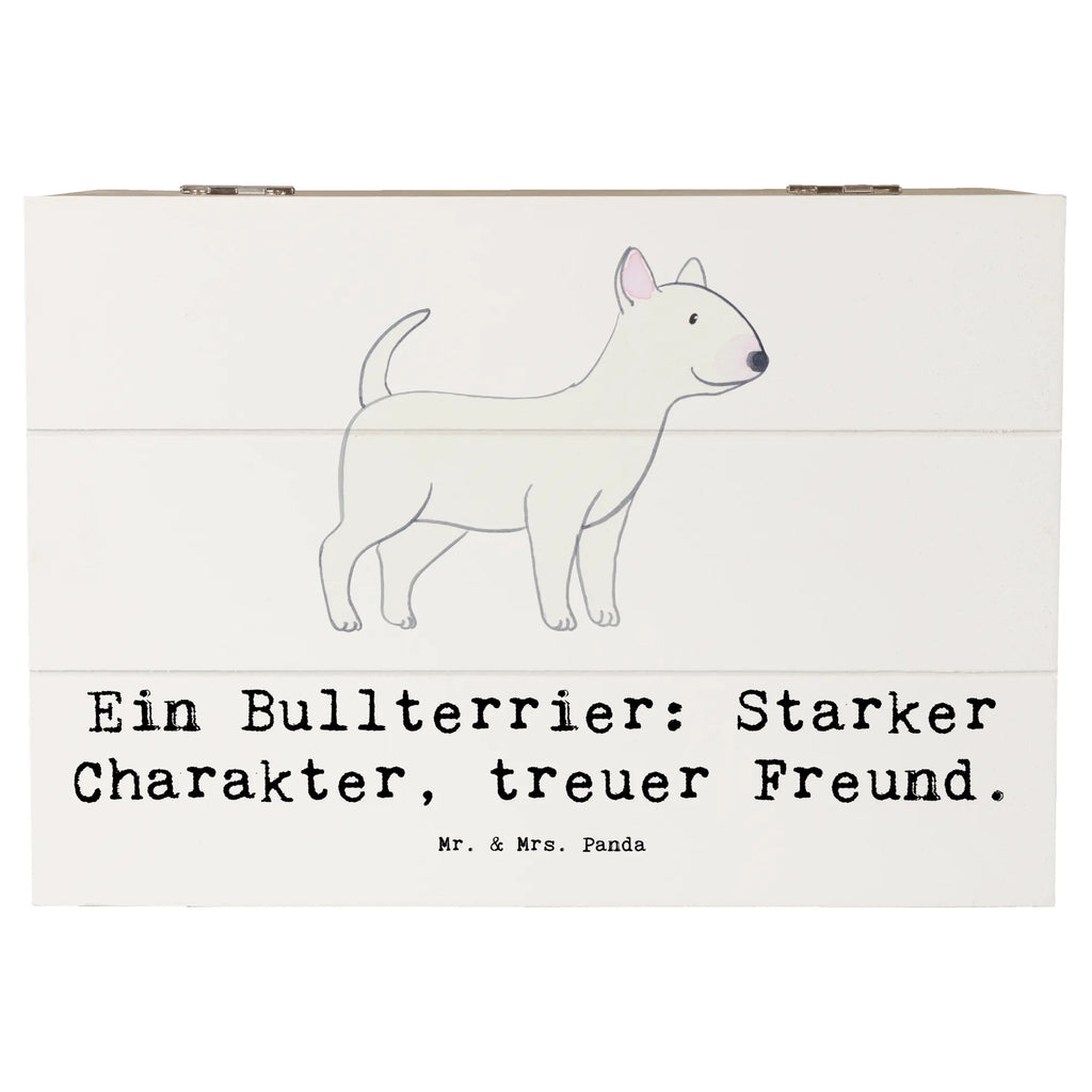 Holzkiste Bullterrier Freund Holzkiste, Kiste, Schatzkiste, Truhe, Schatulle, XXL, Erinnerungsbox, Erinnerungskiste, Dekokiste, Aufbewahrungsbox, Geschenkbox, Geschenkdose, Hund, Hunderasse, Rassehund, Hundebesitzer, Geschenk, Tierfreund, Schenken, Welpe