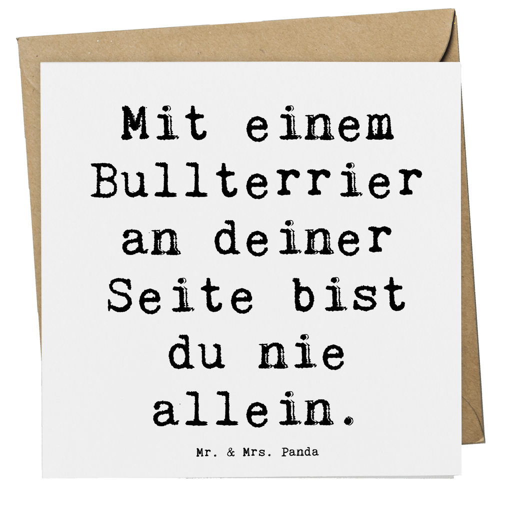 Deluxe Karte Spruch Bullterrier Begleiter Karte, Grußkarte, Klappkarte, Einladungskarte, Glückwunschkarte, Hochzeitskarte, Geburtstagskarte, Hochwertige Grußkarte, Hochwertige Klappkarte, Hund, Hunderasse, Rassehund, Hundebesitzer, Geschenk, Tierfreund, Schenken, Welpe