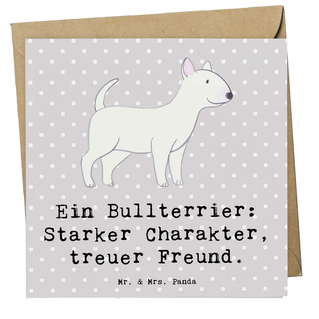 Deluxe Karte Bullterrier Freund Karte, Grußkarte, Klappkarte, Einladungskarte, Glückwunschkarte, Hochzeitskarte, Geburtstagskarte, Hochwertige Grußkarte, Hochwertige Klappkarte, Hund, Hunderasse, Rassehund, Hundebesitzer, Geschenk, Tierfreund, Schenken, Welpe