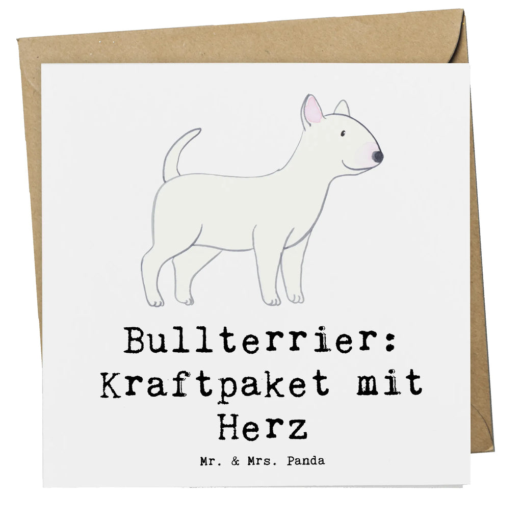 Deluxe Karte Bullterrier Kraftpaket Karte, Grußkarte, Klappkarte, Einladungskarte, Glückwunschkarte, Hochzeitskarte, Geburtstagskarte, Hochwertige Grußkarte, Hochwertige Klappkarte, Hund, Hunderasse, Rassehund, Hundebesitzer, Geschenk, Tierfreund, Schenken, Welpe