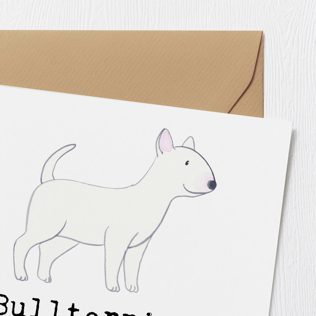 Deluxe Karte Bullterrier Kraftpaket Karte, Grußkarte, Klappkarte, Einladungskarte, Glückwunschkarte, Hochzeitskarte, Geburtstagskarte, Hochwertige Grußkarte, Hochwertige Klappkarte, Hund, Hunderasse, Rassehund, Hundebesitzer, Geschenk, Tierfreund, Schenken, Welpe