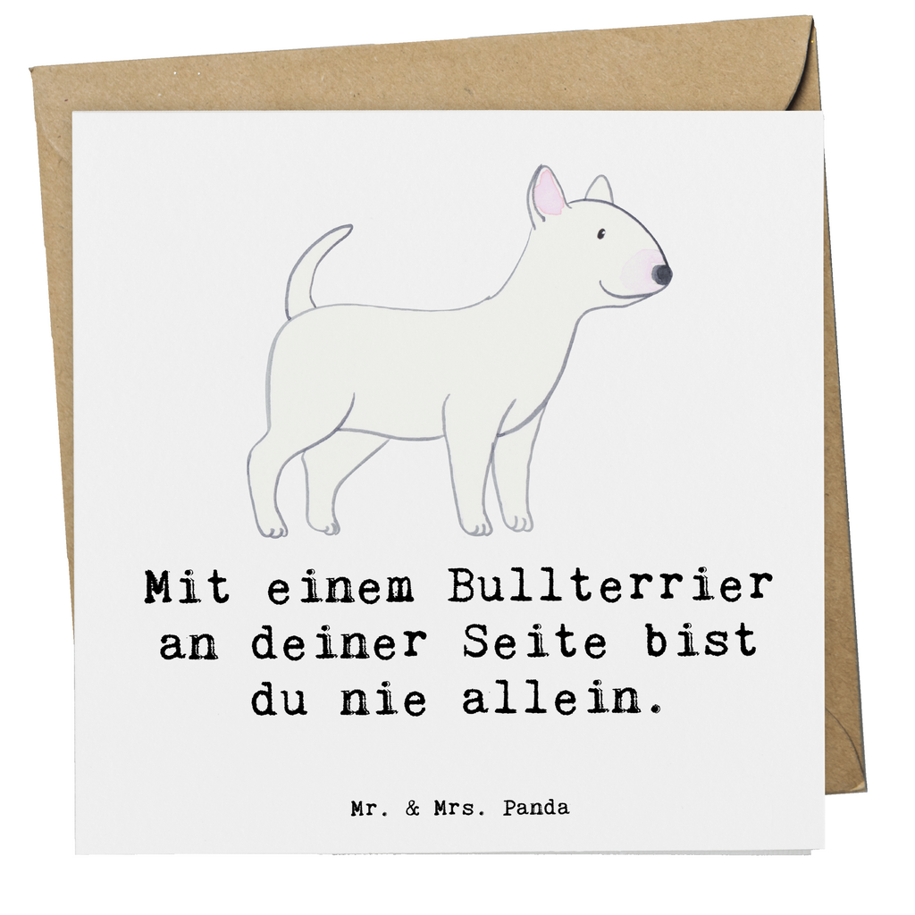 Deluxe Karte Bullterrier Begleiter Karte, Grußkarte, Klappkarte, Einladungskarte, Glückwunschkarte, Hochzeitskarte, Geburtstagskarte, Hochwertige Grußkarte, Hochwertige Klappkarte, Hund, Hunderasse, Rassehund, Hundebesitzer, Geschenk, Tierfreund, Schenken, Welpe