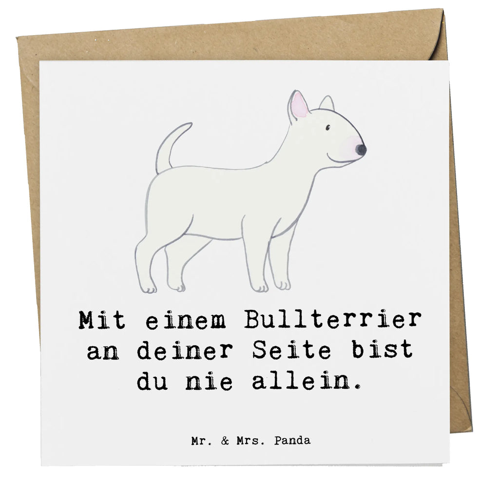 Deluxe Karte Bullterrier Begleiter Karte, Grußkarte, Klappkarte, Einladungskarte, Glückwunschkarte, Hochzeitskarte, Geburtstagskarte, Hochwertige Grußkarte, Hochwertige Klappkarte, Hund, Hunderasse, Rassehund, Hundebesitzer, Geschenk, Tierfreund, Schenken, Welpe