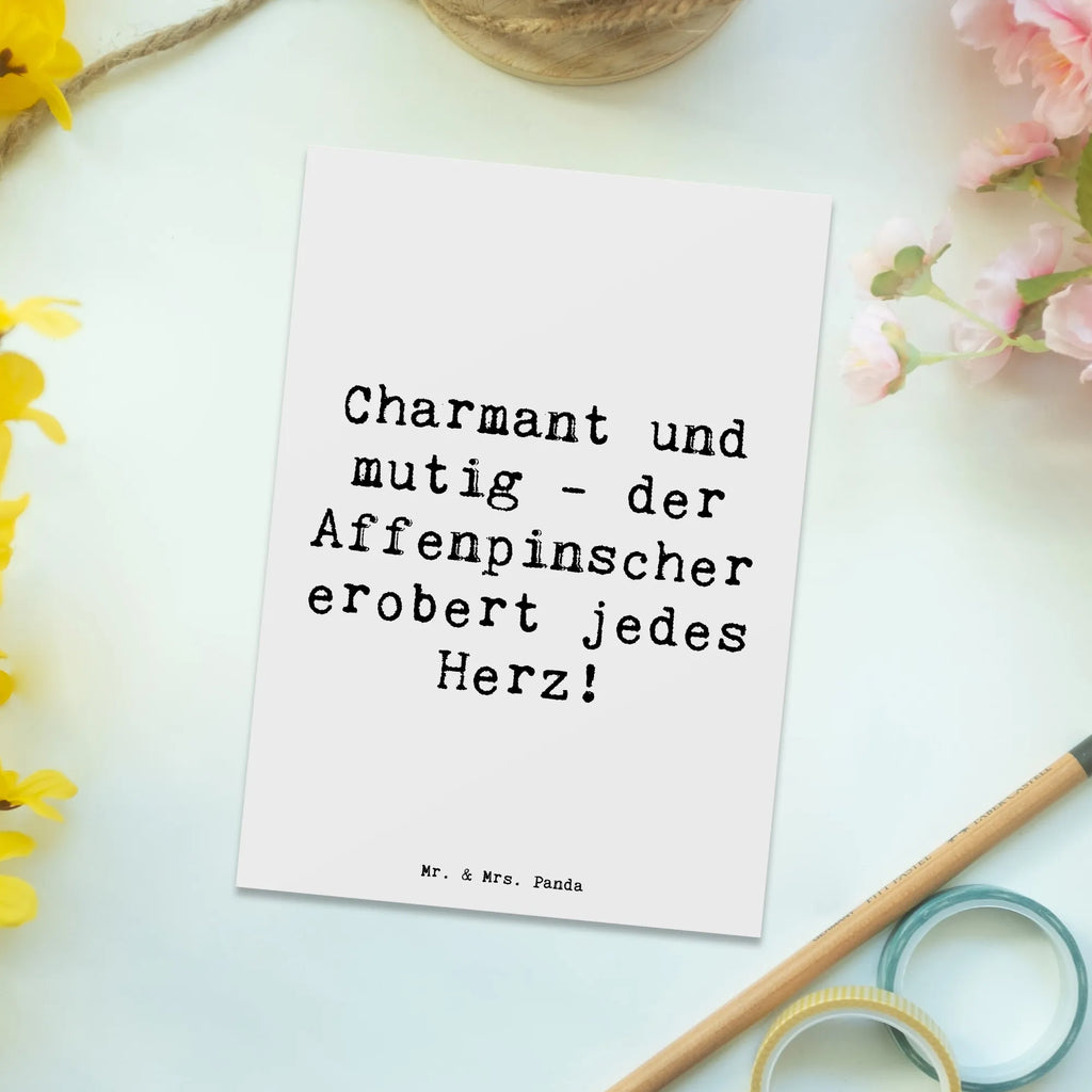 Postkarte Spruch Affenpinscher Charmeur Postkarte, Karte, Geschenkkarte, Grußkarte, Einladung, Ansichtskarte, Geburtstagskarte, Einladungskarte, Dankeskarte, Ansichtskarten, Einladung Geburtstag, Einladungskarten Geburtstag, Hund, Hunderasse, Rassehund, Hundebesitzer, Geschenk, Tierfreund, Schenken, Welpe