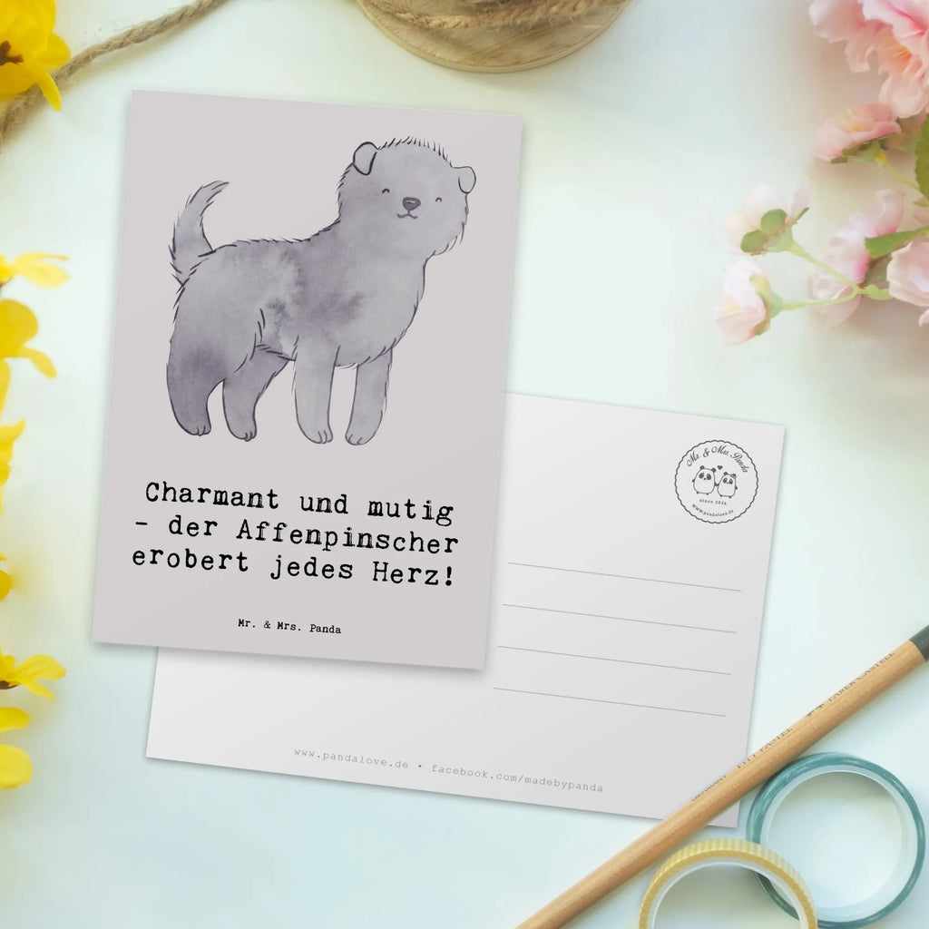 Postkarte Affenpinscher Charmeur Postkarte, Karte, Geschenkkarte, Grußkarte, Einladung, Ansichtskarte, Geburtstagskarte, Einladungskarte, Dankeskarte, Ansichtskarten, Einladung Geburtstag, Einladungskarten Geburtstag, Hund, Hunderasse, Rassehund, Hundebesitzer, Geschenk, Tierfreund, Schenken, Welpe