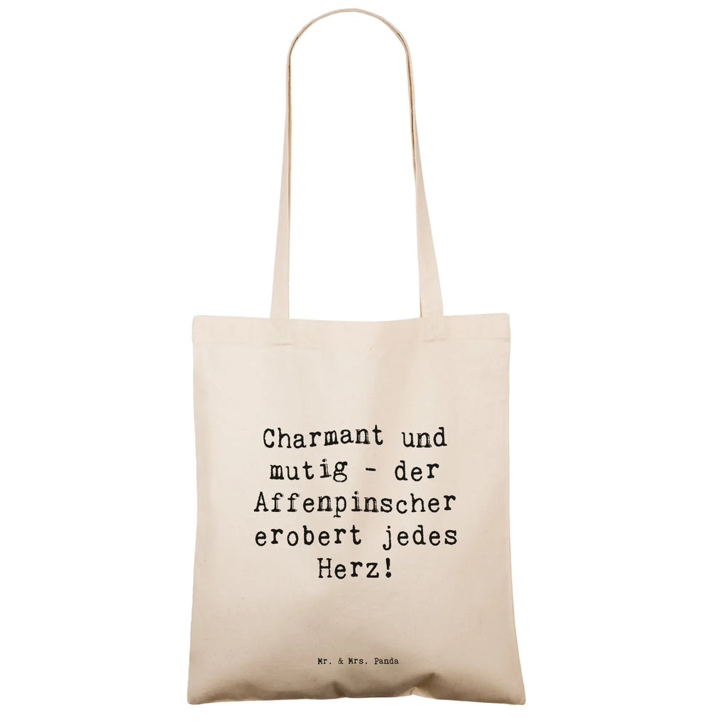 Tragetasche Spruch Affenpinscher Charmeur Beuteltasche, Beutel, Einkaufstasche, Jutebeutel, Stoffbeutel, Tasche, Shopper, Umhängetasche, Strandtasche, Schultertasche, Stofftasche, Tragetasche, Badetasche, Jutetasche, Einkaufstüte, Laptoptasche, Hund, Hunderasse, Rassehund, Hundebesitzer, Geschenk, Tierfreund, Schenken, Welpe