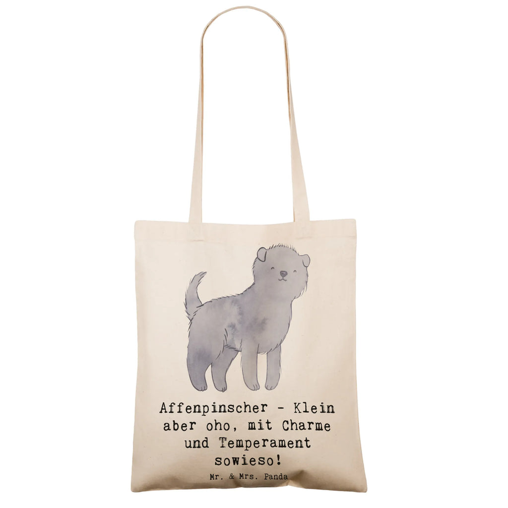 Tragetasche Affenpinscher Charme Beuteltasche, Beutel, Einkaufstasche, Jutebeutel, Stoffbeutel, Tasche, Shopper, Umhängetasche, Strandtasche, Schultertasche, Stofftasche, Tragetasche, Badetasche, Jutetasche, Einkaufstüte, Laptoptasche, Hund, Hunderasse, Rassehund, Hundebesitzer, Geschenk, Tierfreund, Schenken, Welpe