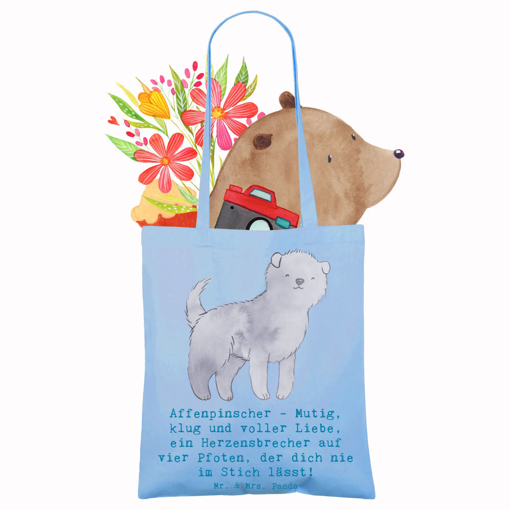 Tragetasche Affenpinscher Liebe Beuteltasche, Beutel, Einkaufstasche, Jutebeutel, Stoffbeutel, Tasche, Shopper, Umhängetasche, Strandtasche, Schultertasche, Stofftasche, Tragetasche, Badetasche, Jutetasche, Einkaufstüte, Laptoptasche, Hund, Hunderasse, Rassehund, Hundebesitzer, Geschenk, Tierfreund, Schenken, Welpe