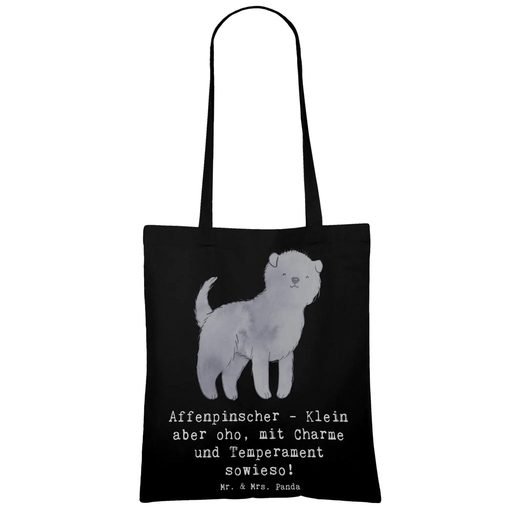 Tragetasche Affenpinscher Charme Beuteltasche, Beutel, Einkaufstasche, Jutebeutel, Stoffbeutel, Tasche, Shopper, Umhängetasche, Strandtasche, Schultertasche, Stofftasche, Tragetasche, Badetasche, Jutetasche, Einkaufstüte, Laptoptasche, Hund, Hunderasse, Rassehund, Hundebesitzer, Geschenk, Tierfreund, Schenken, Welpe