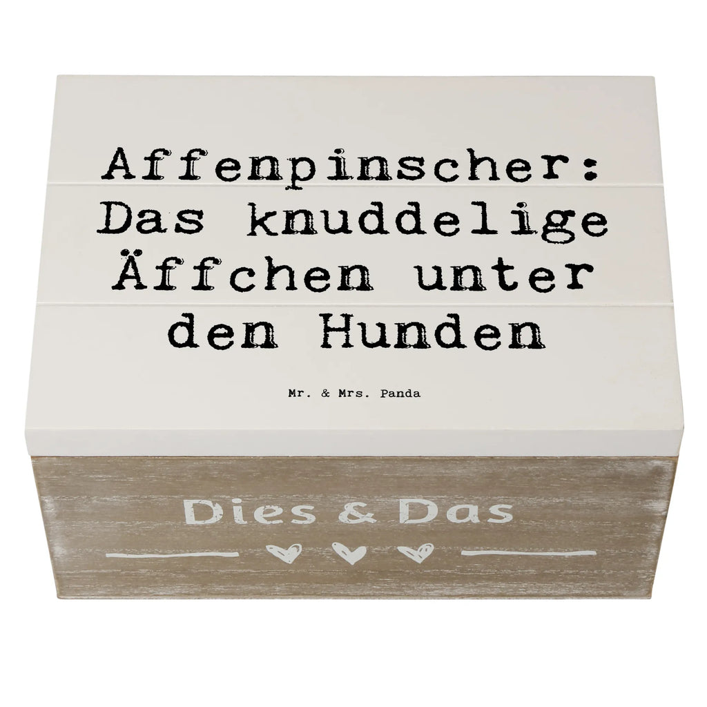 Holzkiste Spruch Affenpinscher Äffchen Holzkiste, Kiste, Schatzkiste, Truhe, Schatulle, XXL, Erinnerungsbox, Erinnerungskiste, Dekokiste, Aufbewahrungsbox, Geschenkbox, Geschenkdose, Hund, Hunderasse, Rassehund, Hundebesitzer, Geschenk, Tierfreund, Schenken, Welpe