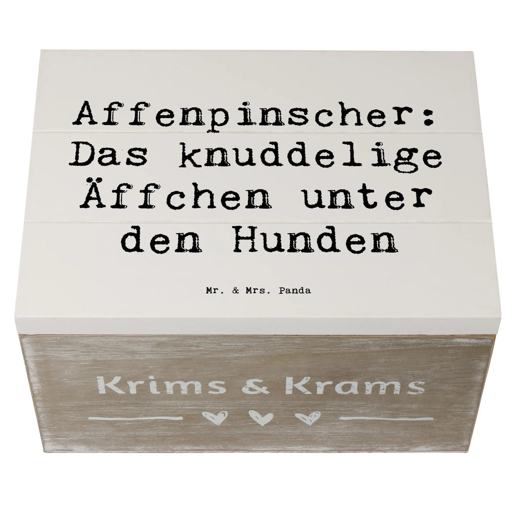 Holzkiste Spruch Affenpinscher Äffchen Holzkiste, Kiste, Schatzkiste, Truhe, Schatulle, XXL, Erinnerungsbox, Erinnerungskiste, Dekokiste, Aufbewahrungsbox, Geschenkbox, Geschenkdose, Hund, Hunderasse, Rassehund, Hundebesitzer, Geschenk, Tierfreund, Schenken, Welpe