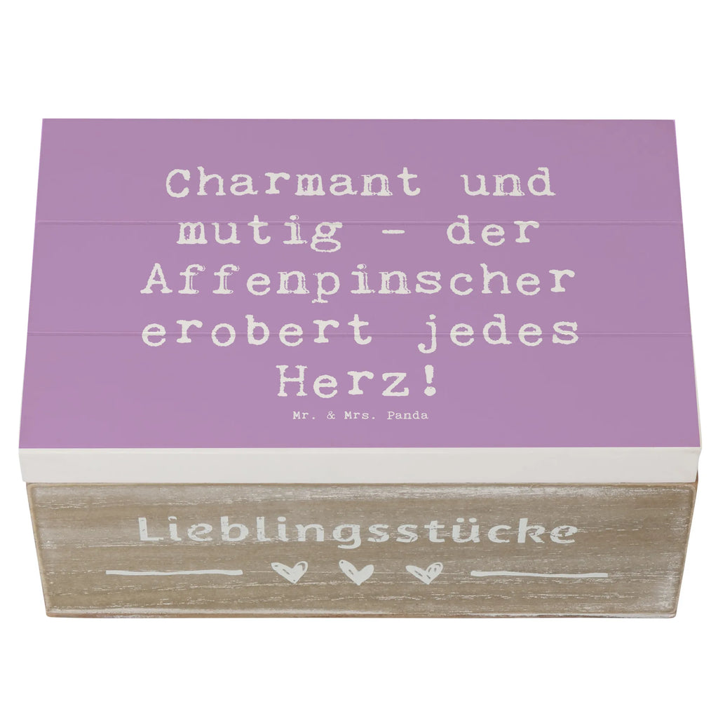 Holzkiste Spruch Affenpinscher Charmeur Holzkiste, Kiste, Schatzkiste, Truhe, Schatulle, XXL, Erinnerungsbox, Erinnerungskiste, Dekokiste, Aufbewahrungsbox, Geschenkbox, Geschenkdose, Hund, Hunderasse, Rassehund, Hundebesitzer, Geschenk, Tierfreund, Schenken, Welpe