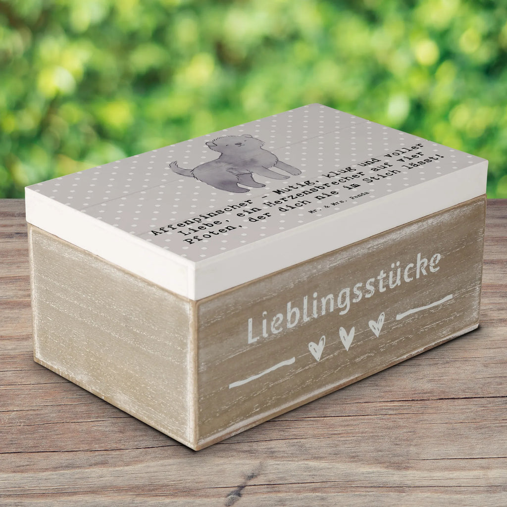 Holzkiste Affenpinscher Liebe Holzkiste, Kiste, Schatzkiste, Truhe, Schatulle, XXL, Erinnerungsbox, Erinnerungskiste, Dekokiste, Aufbewahrungsbox, Geschenkbox, Geschenkdose, Hund, Hunderasse, Rassehund, Hundebesitzer, Geschenk, Tierfreund, Schenken, Welpe