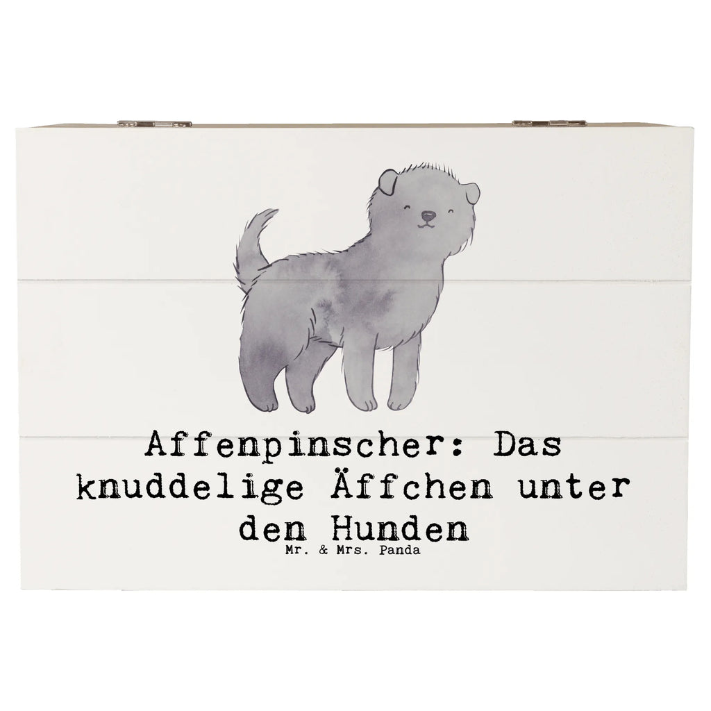 Holzkiste Affenpinscher Äffchen Holzkiste, Kiste, Schatzkiste, Truhe, Schatulle, XXL, Erinnerungsbox, Erinnerungskiste, Dekokiste, Aufbewahrungsbox, Geschenkbox, Geschenkdose, Hund, Hunderasse, Rassehund, Hundebesitzer, Geschenk, Tierfreund, Schenken, Welpe