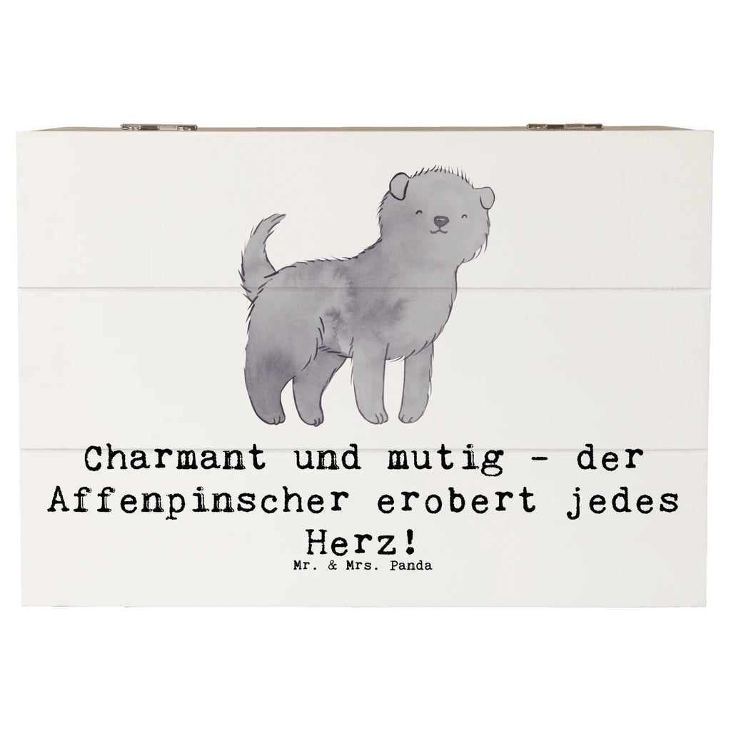 Holzkiste Affenpinscher Charmeur Holzkiste, Kiste, Schatzkiste, Truhe, Schatulle, XXL, Erinnerungsbox, Erinnerungskiste, Dekokiste, Aufbewahrungsbox, Geschenkbox, Geschenkdose, Hund, Hunderasse, Rassehund, Hundebesitzer, Geschenk, Tierfreund, Schenken, Welpe