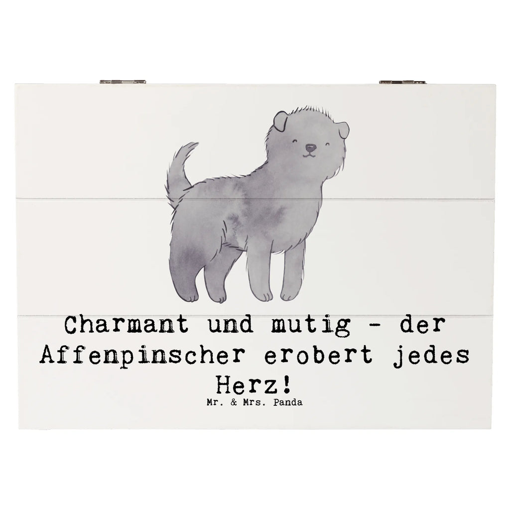 Holzkiste Affenpinscher Charmeur Holzkiste, Kiste, Schatzkiste, Truhe, Schatulle, XXL, Erinnerungsbox, Erinnerungskiste, Dekokiste, Aufbewahrungsbox, Geschenkbox, Geschenkdose, Hund, Hunderasse, Rassehund, Hundebesitzer, Geschenk, Tierfreund, Schenken, Welpe