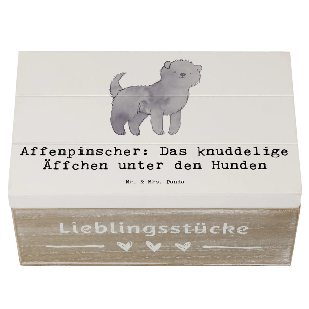 Holzkiste Affenpinscher Äffchen Holzkiste, Kiste, Schatzkiste, Truhe, Schatulle, XXL, Erinnerungsbox, Erinnerungskiste, Dekokiste, Aufbewahrungsbox, Geschenkbox, Geschenkdose, Hund, Hunderasse, Rassehund, Hundebesitzer, Geschenk, Tierfreund, Schenken, Welpe