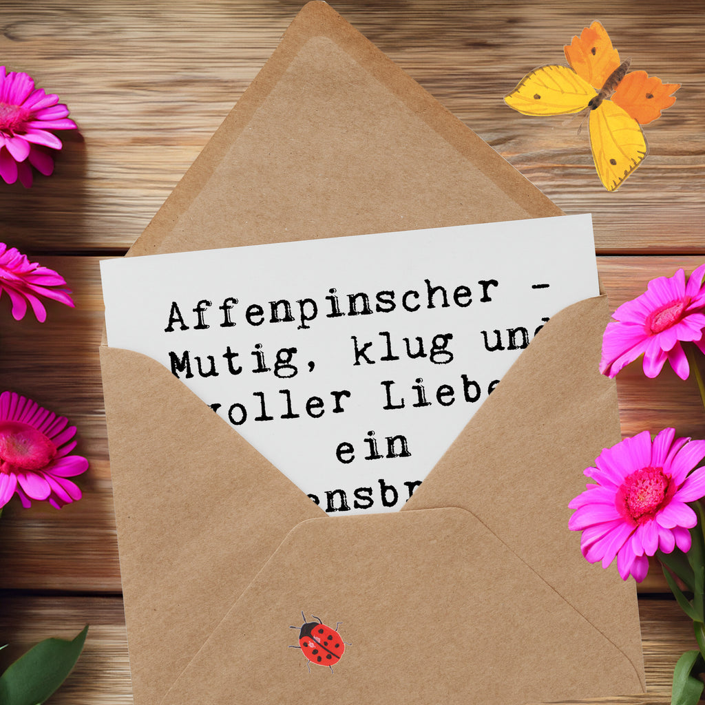 Deluxe Karte Spruch Affenpinscher Liebe Karte, Grußkarte, Klappkarte, Einladungskarte, Glückwunschkarte, Hochzeitskarte, Geburtstagskarte, Hochwertige Grußkarte, Hochwertige Klappkarte, Hund, Hunderasse, Rassehund, Hundebesitzer, Geschenk, Tierfreund, Schenken, Welpe