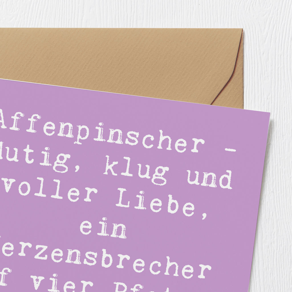 Deluxe Karte Spruch Affenpinscher Liebe Karte, Grußkarte, Klappkarte, Einladungskarte, Glückwunschkarte, Hochzeitskarte, Geburtstagskarte, Hochwertige Grußkarte, Hochwertige Klappkarte, Hund, Hunderasse, Rassehund, Hundebesitzer, Geschenk, Tierfreund, Schenken, Welpe