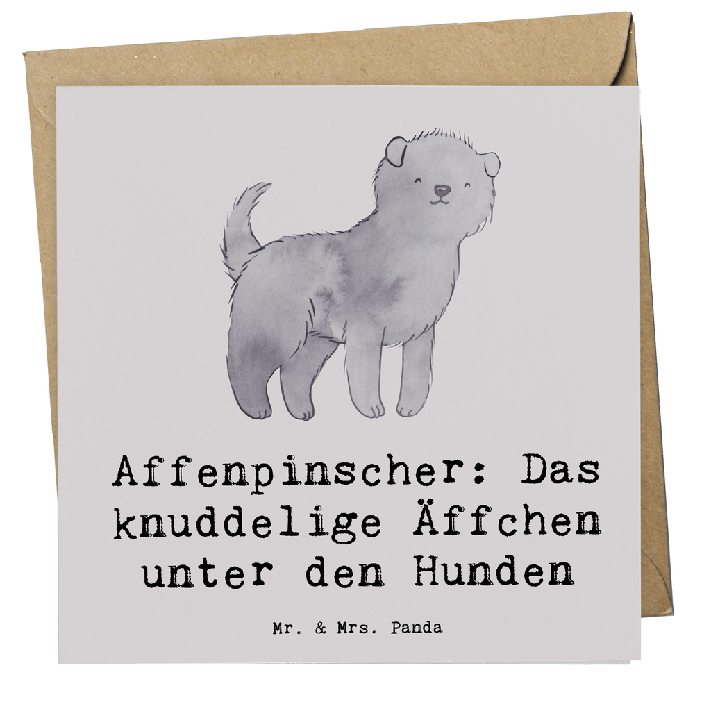 Deluxe Karte Affenpinscher Äffchen Karte, Grußkarte, Klappkarte, Einladungskarte, Glückwunschkarte, Hochzeitskarte, Geburtstagskarte, Hochwertige Grußkarte, Hochwertige Klappkarte, Hund, Hunderasse, Rassehund, Hundebesitzer, Geschenk, Tierfreund, Schenken, Welpe