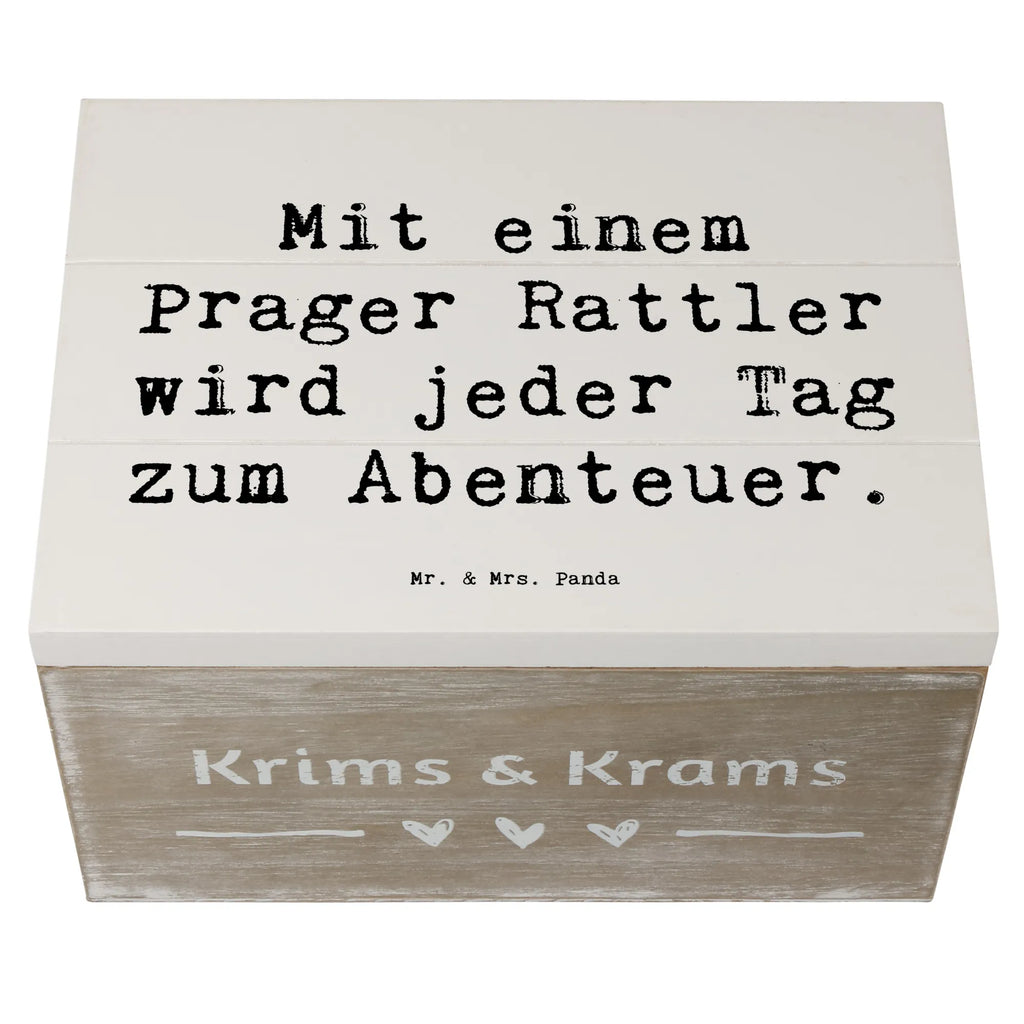 Holzkiste Spruch Prager Rattler Abenteuer Holzkiste, Kiste, Schatzkiste, Truhe, Schatulle, XXL, Erinnerungsbox, Erinnerungskiste, Dekokiste, Aufbewahrungsbox, Geschenkbox, Geschenkdose, Hund, Hunderasse, Rassehund, Hundebesitzer, Geschenk, Tierfreund, Schenken, Welpe