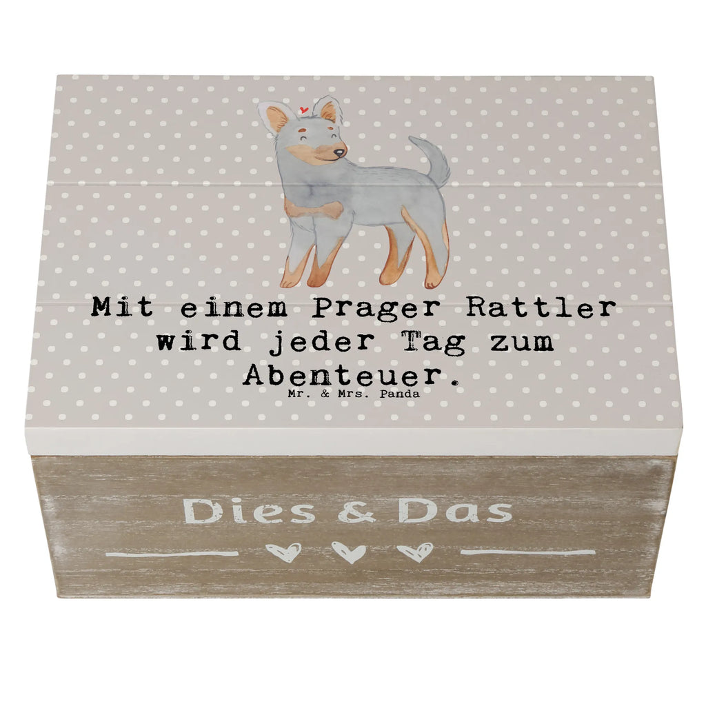 Holzkiste Prager Rattler Abenteuer Holzkiste, Kiste, Schatzkiste, Truhe, Schatulle, XXL, Erinnerungsbox, Erinnerungskiste, Dekokiste, Aufbewahrungsbox, Geschenkbox, Geschenkdose, Hund, Hunderasse, Rassehund, Hundebesitzer, Geschenk, Tierfreund, Schenken, Welpe