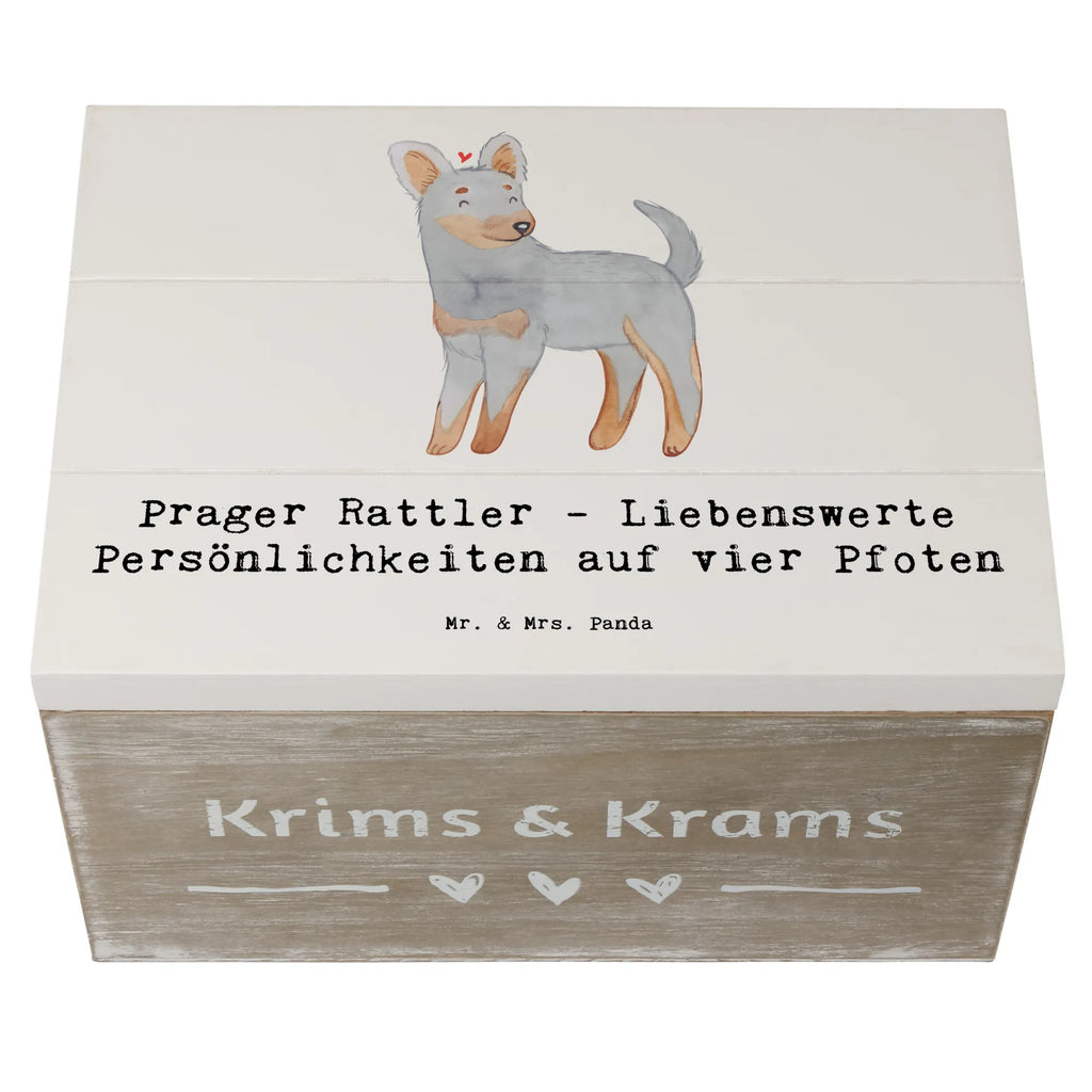 Holzkiste Prager Rattler Holzkiste, Kiste, Schatzkiste, Truhe, Schatulle, XXL, Erinnerungsbox, Erinnerungskiste, Dekokiste, Aufbewahrungsbox, Geschenkbox, Geschenkdose, Hund, Hunderasse, Rassehund, Hundebesitzer, Geschenk, Tierfreund, Schenken, Welpe