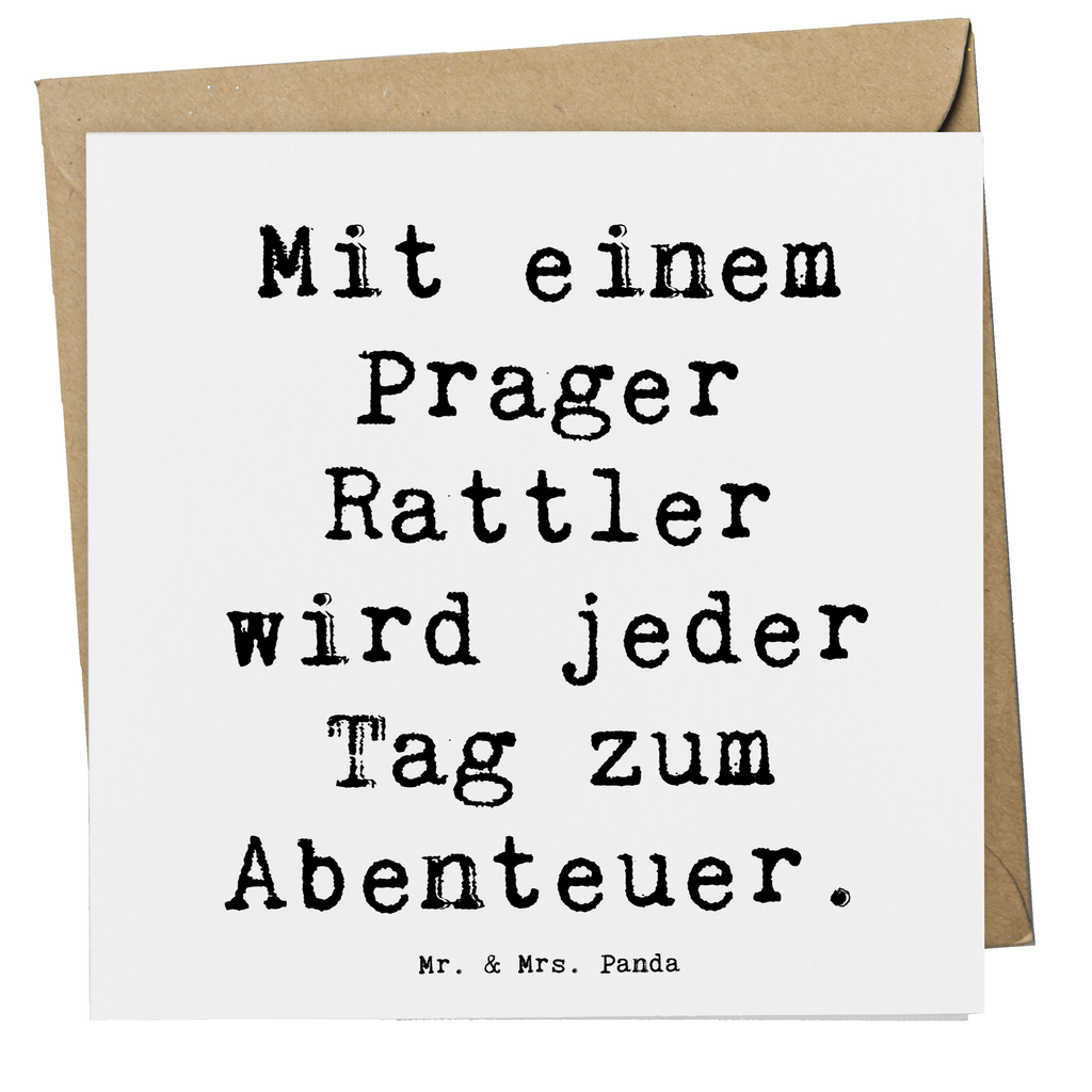 Deluxe Karte Spruch Prager Rattler Abenteuer Karte, Grußkarte, Klappkarte, Einladungskarte, Glückwunschkarte, Hochzeitskarte, Geburtstagskarte, Hochwertige Grußkarte, Hochwertige Klappkarte, Hund, Hunderasse, Rassehund, Hundebesitzer, Geschenk, Tierfreund, Schenken, Welpe