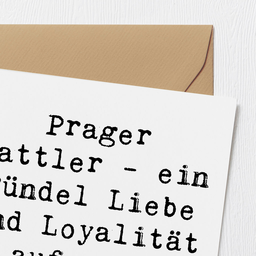 Deluxe Karte Spruch Prager Rattler Karte, Grußkarte, Klappkarte, Einladungskarte, Glückwunschkarte, Hochzeitskarte, Geburtstagskarte, Hochwertige Grußkarte, Hochwertige Klappkarte, Hund, Hunderasse, Rassehund, Hundebesitzer, Geschenk, Tierfreund, Schenken, Welpe