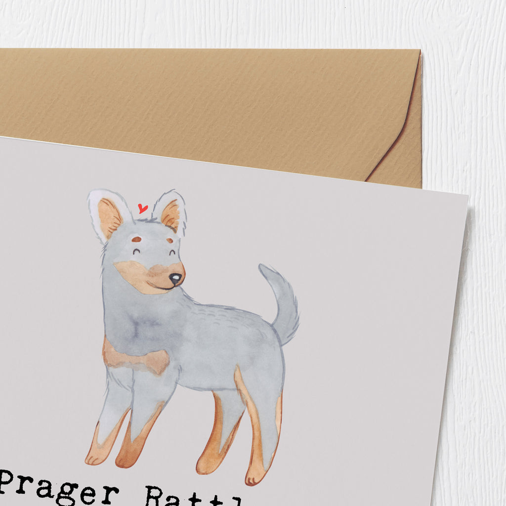 Deluxe Karte Prager Rattler Karte, Grußkarte, Klappkarte, Einladungskarte, Glückwunschkarte, Hochzeitskarte, Geburtstagskarte, Hochwertige Grußkarte, Hochwertige Klappkarte, Hund, Hunderasse, Rassehund, Hundebesitzer, Geschenk, Tierfreund, Schenken, Welpe